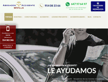 Tablet Screenshot of abogadosaccidentesevilla.com
